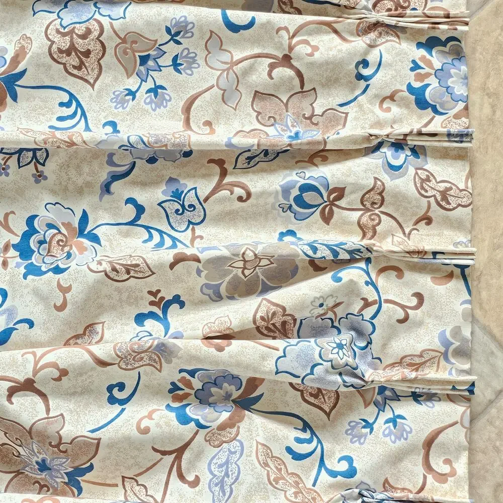Floral Drapery Panels Pair 64x63